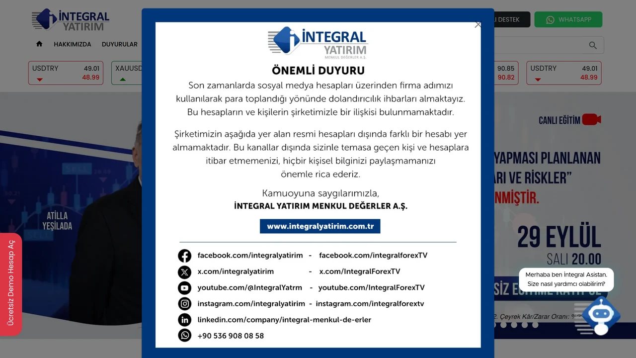 İntegral Yatırım İncelemesi